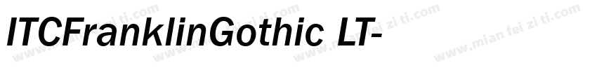 ITCFranklinGothic LT字体转换